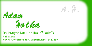 adam holka business card